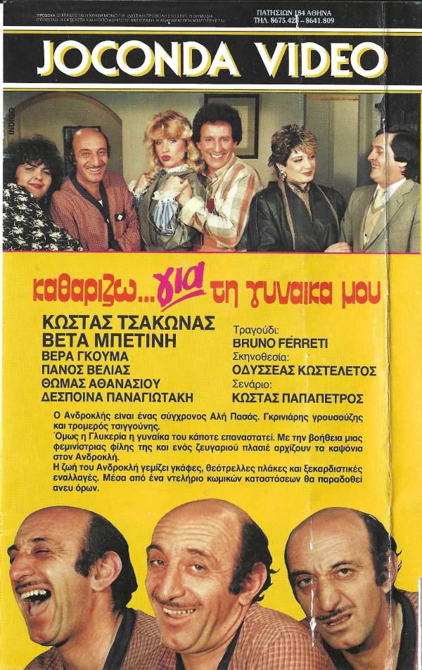 Back cover of Καθαρίζω για τη γυναίκα μου