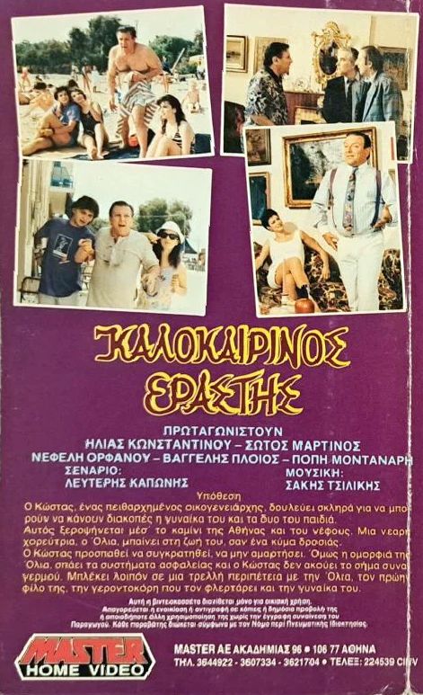 Back cover of Καλοκαιρινός εραστής